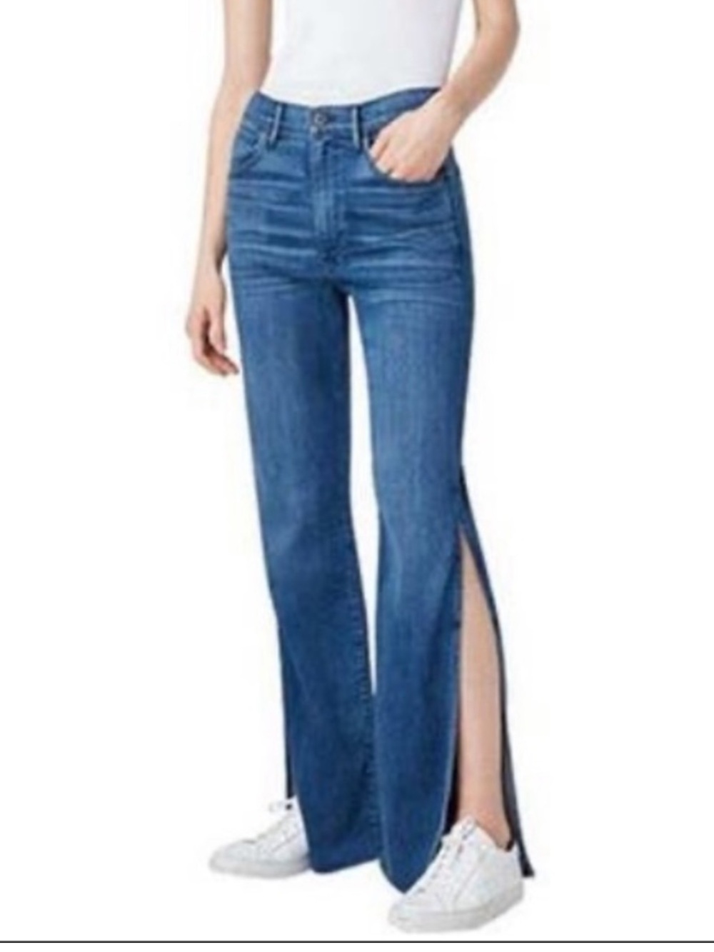 3X1 Adeline Split Flare High Rise Jeans Size Size 31